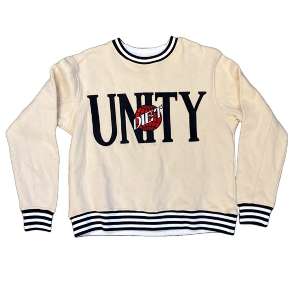 Diet Starts Monday Off White Men's Crew Pullover Sweatshirt | Size Medium